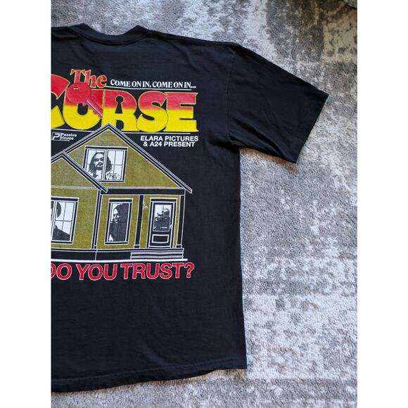 A24 x Online Ceramics x The Curse T-Shirt Elara Bulldozer, Black - Size XL - Picture 15 of 16